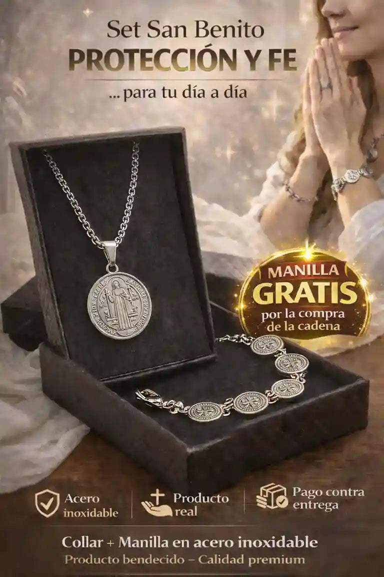 Set San Benito Bendecido Protección espiritual para tu día a día🙏🏻