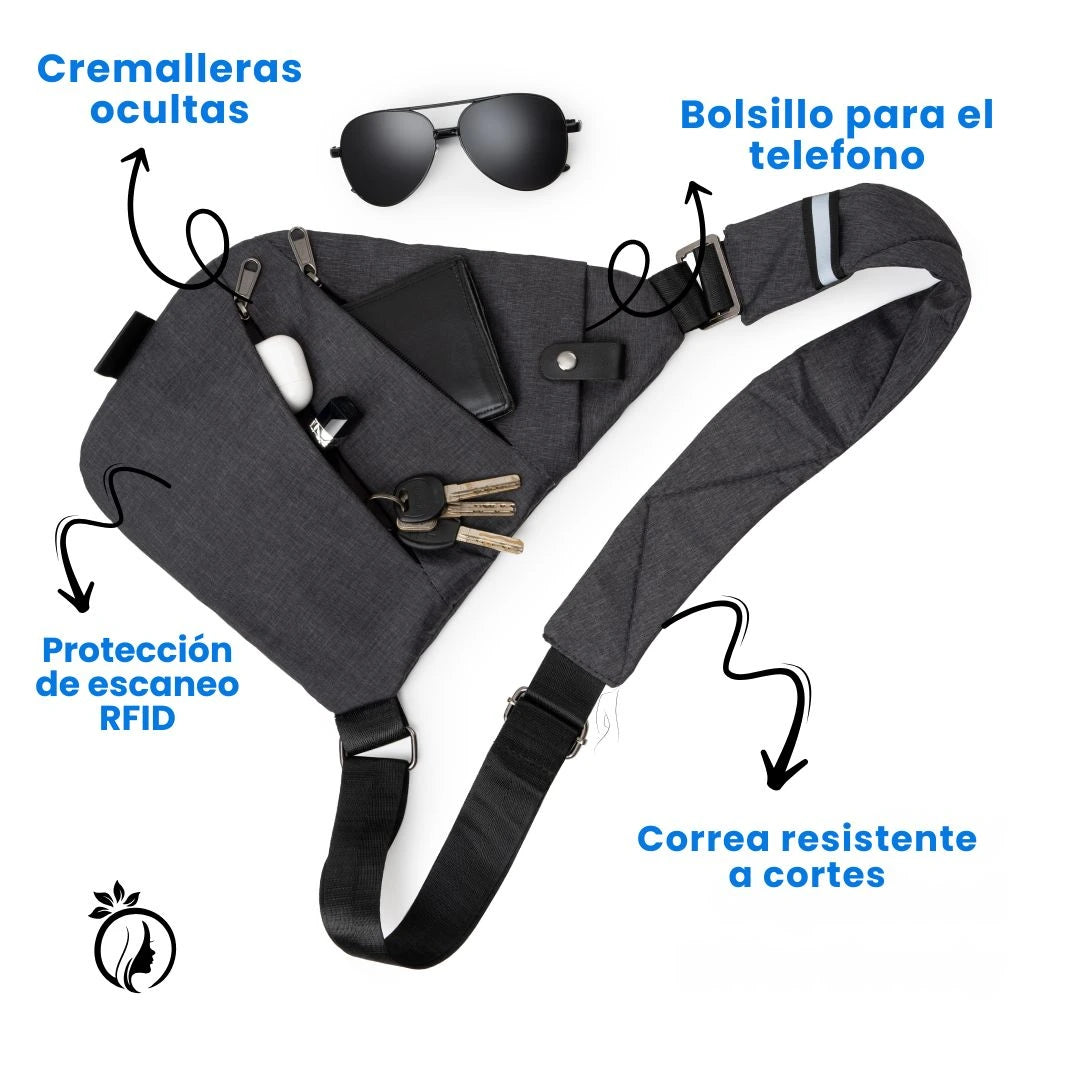 FlyHugz® Bolso Antirrobo Lleva Todo Seguro