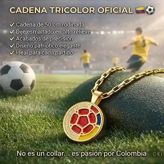 Combo Manilla + Cadena Selección Colombia 18K
