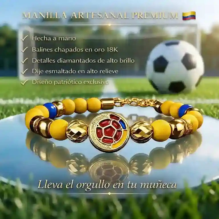 Combo Manilla + Cadena Selección Colombia 18K