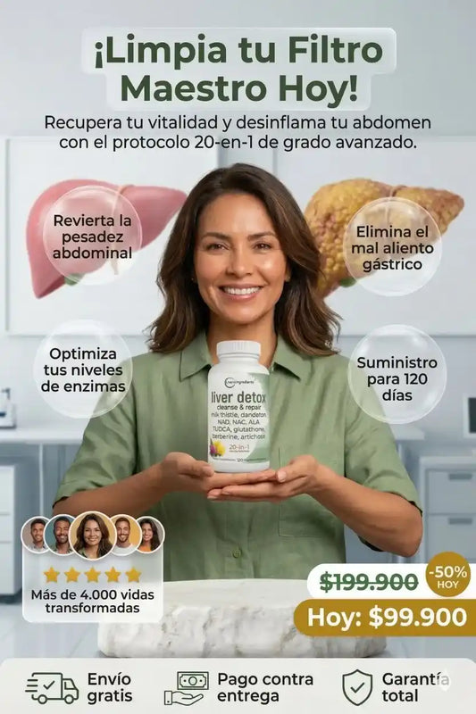 Liver Detox 20 en 1 | Apoya la Limpieza y Protección Natural del Hígado