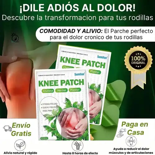 KneePatch® – Parches Naturales para el Dolor de Rodillas