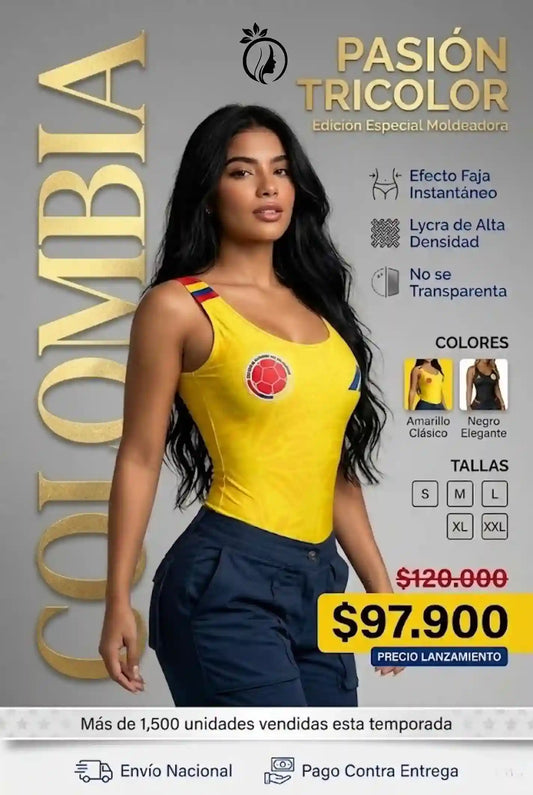 Body Tricolor Ajuste Perfecto con Efecto Moldeado