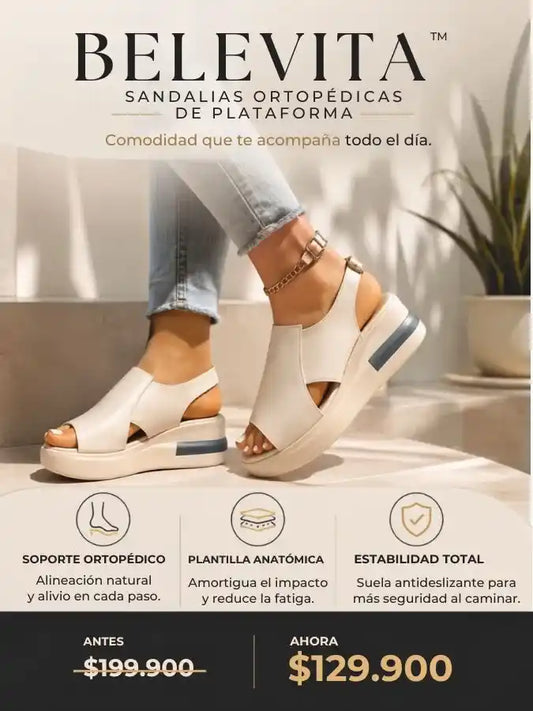 BELEVITA™ | Sandalias Ortopédicas de Plataforma
