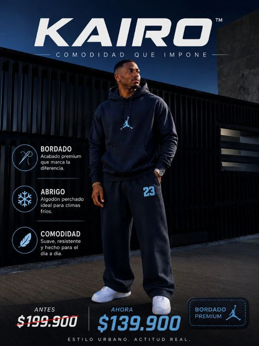KAIRO™ | Sudadera en Algodón Perchado- Jordan