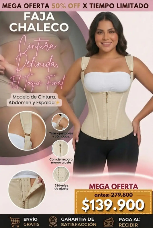 Chaleco con Diseño Ajustable y Doble Refuerzo ⏳