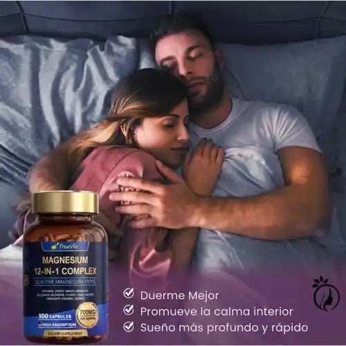 Duerme Mejor, Vive Mejor: Magnesio 12 en 1 de Alta Absorción
