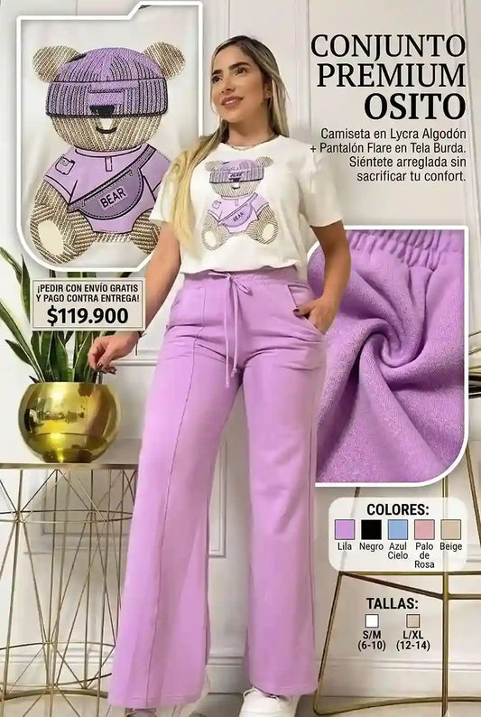 Conjunto Oso Bota Campana | Look Cómodo, Moderno y Listo en Segundos