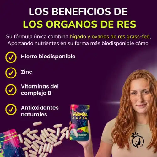 PrimalQueen- Apoyo Natural para SOP, Vientre Postparto y Mal Olor Íntimo