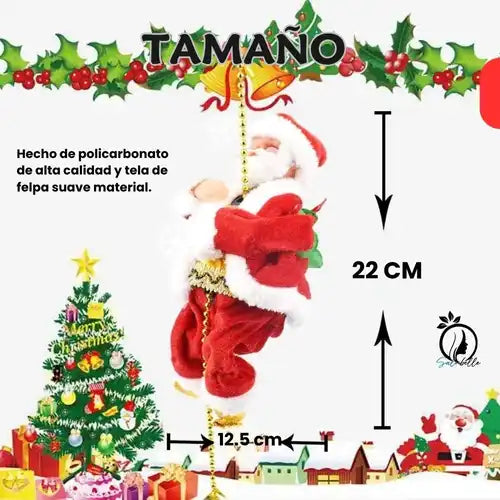 Papá Noel Escalador con Música