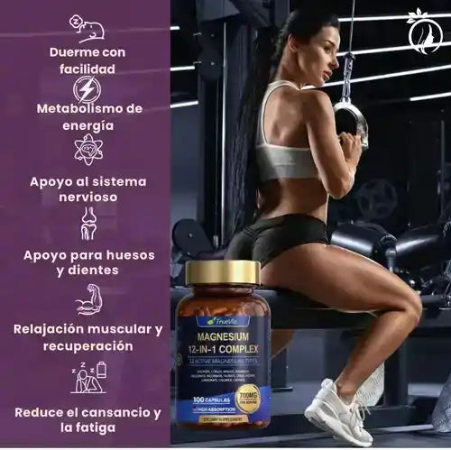 Duerme Mejor, Vive Mejor: Magnesio 12 en 1 de Alta Absorción