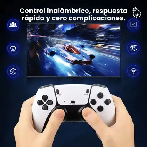Gamestation Pro: 2 controles gratis + caja premium 4K