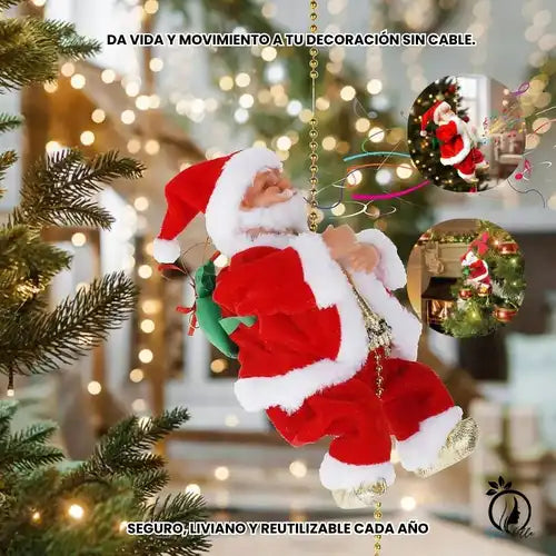Papá Noel Escalador con Música