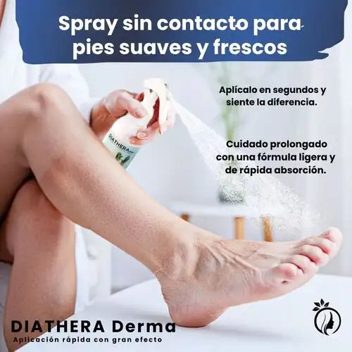 Spray hidratante para pies secos y agrietados
