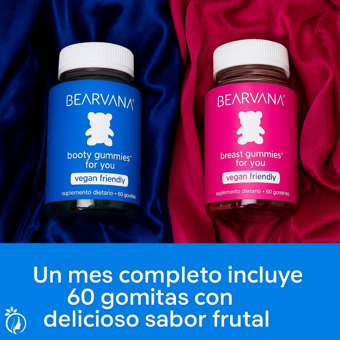 Duo Bearvana-Apoya el bienestar de busto y gluteos.