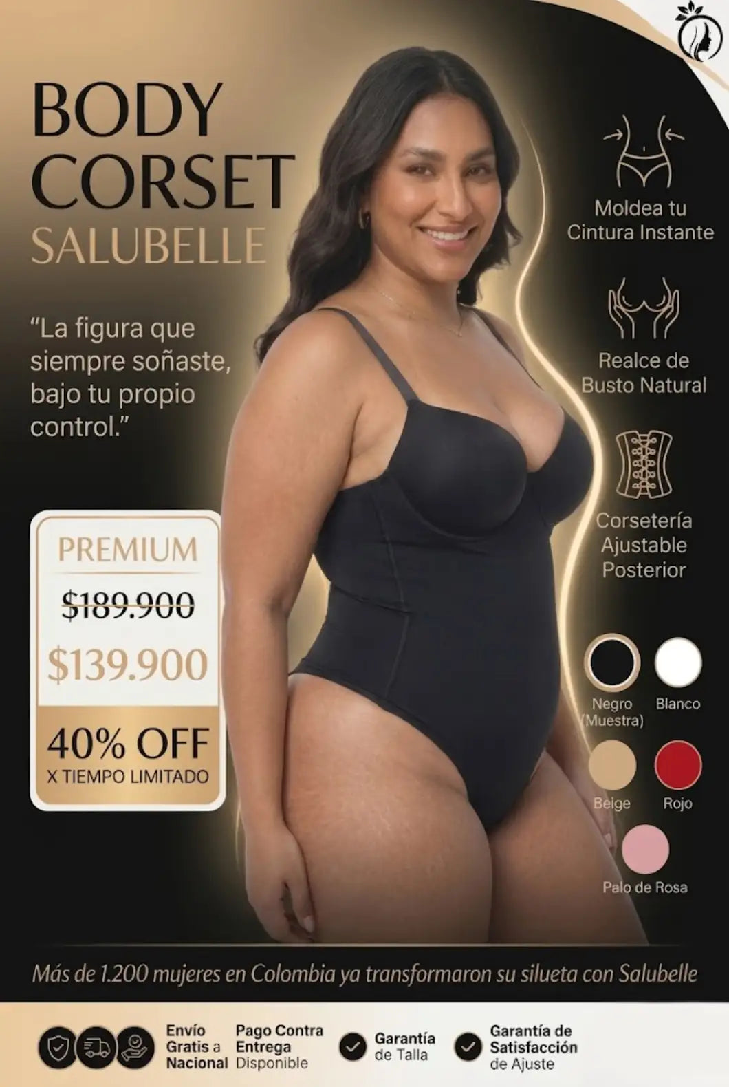 Body Corset Premium con Brasier Integrado ✨