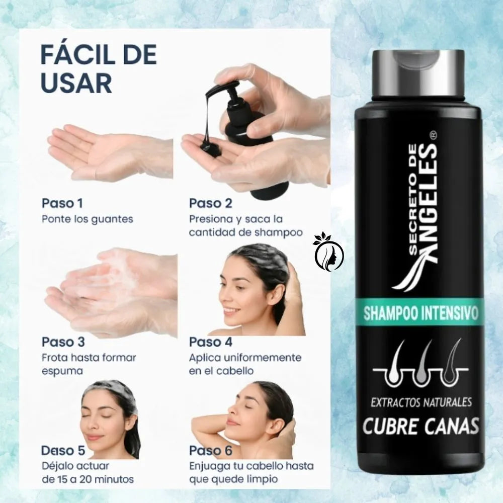 Shampoo Cubre Canas “Secreto de Ángeles” + Regalo Doble
