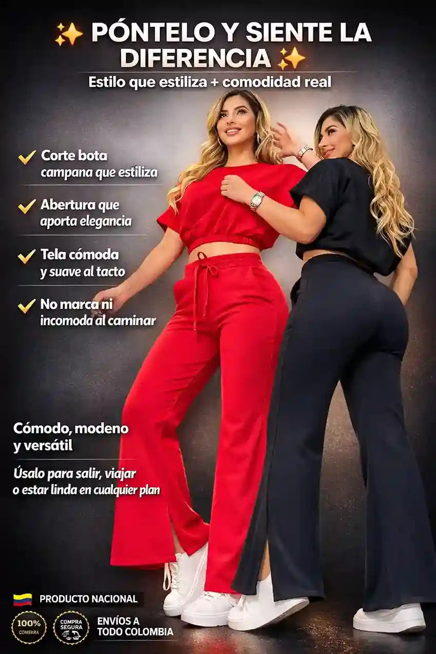 Conjunto Bota Campana con Abertura