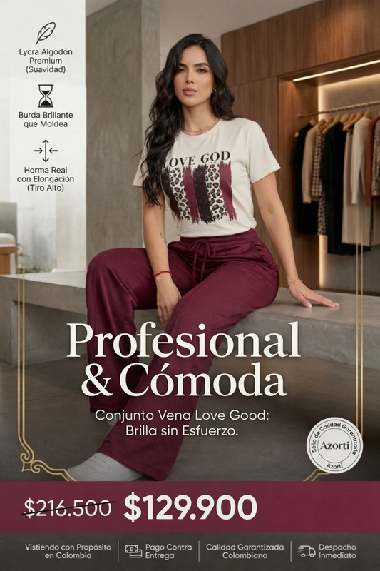 Conjunto Vena Love God – Elegancia y Comodidad que Estiliza tu Figura