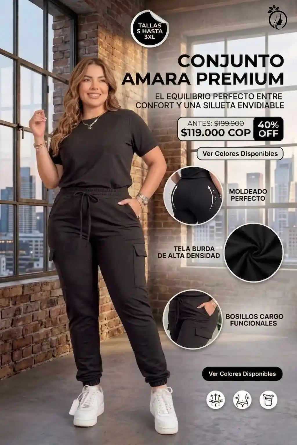 Conjunto Cargo Tela Burda Premium