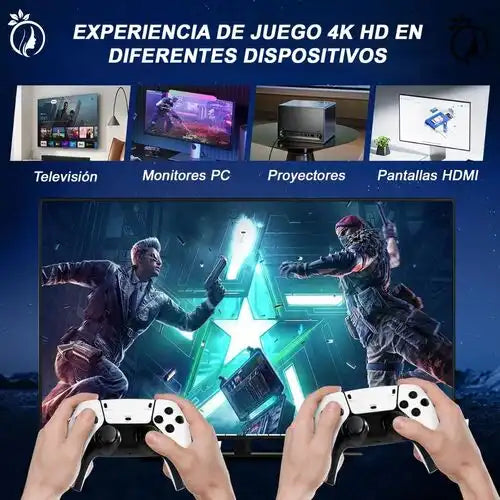 Gamestation Pro: 2 controles gratis + caja premium 4K
