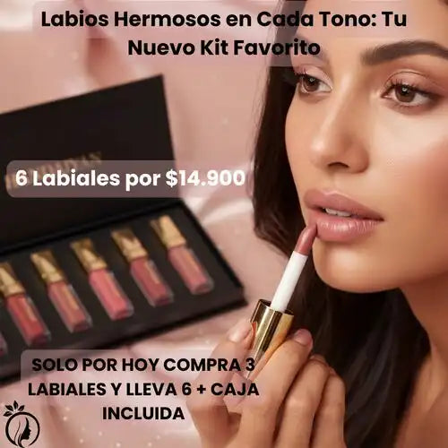Color duradero para tus labios: Compra 3 y recibe 6
