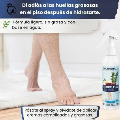 Spray hidratante para pies secos y agrietados