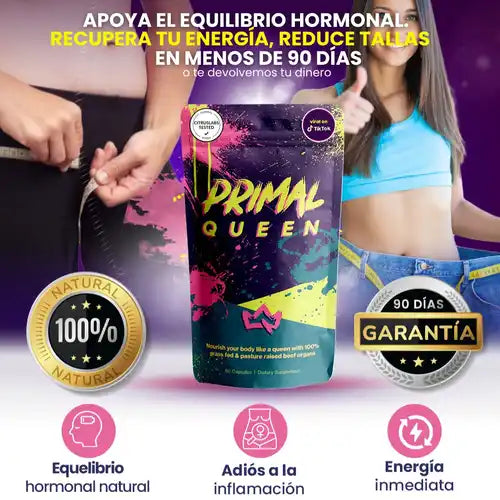 PrimalQueen- Apoyo Natural para SOP, Vientre Postparto y Mal Olor Íntimo