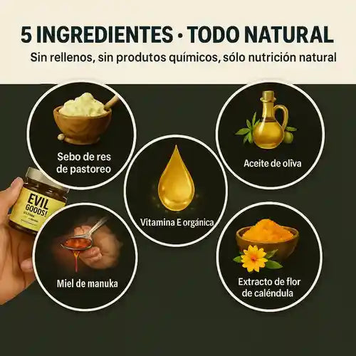 Bálsamo Natural EVIT GOODS™ Hidratación y Reparación Activa