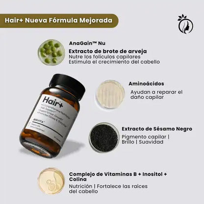 Hair+ BigVital Nutrición real para tu cabello