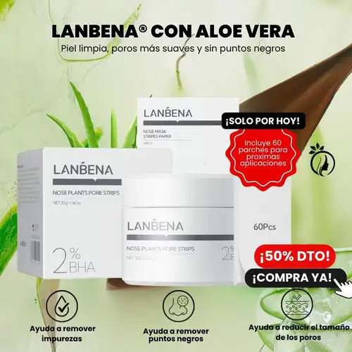 Lanbena 2.0 ® Set Limpiador de Poros con Aloe Vera