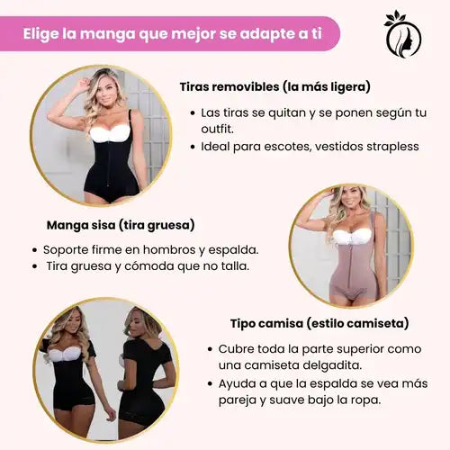 Faja Cachetera con Tira Mixta de Alta Compresion