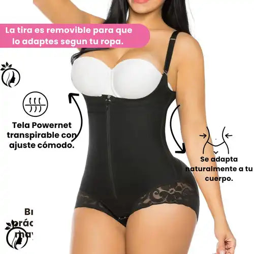 Faja Cachetera con Tira Mixta de Alta Compresion