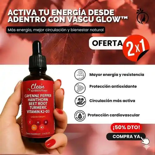 Vascu Glow™ Energía, Circulación y Bienestar Masculino en Cada Gota