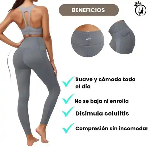 Leggings Con Control Abdomen