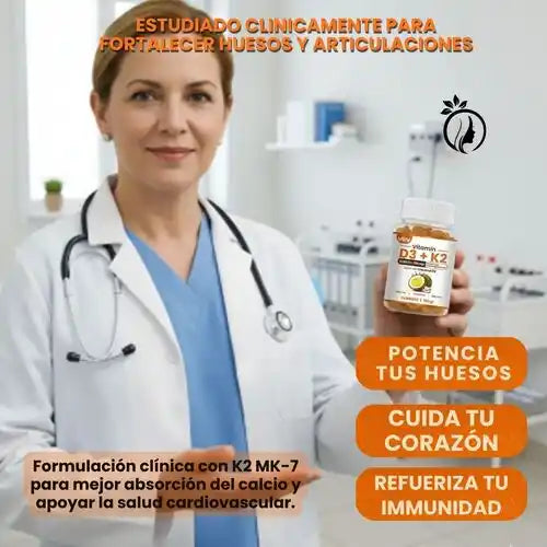 Gomitas D3+K2 | Apoyo Diario para Huesos y Articulaciones