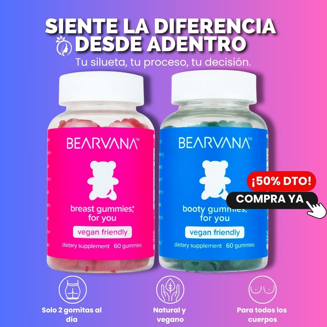 Duo Bearvana-Apoya el bienestar de busto y gluteos.