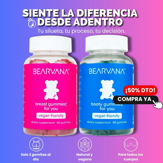 Duo Bearvana-Apoya el bienestar de busto y gluteos.