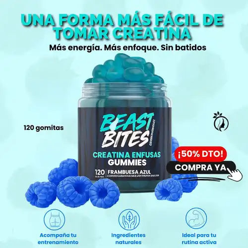 Beast Bites: Creatina fácil de tomar, sin batidos