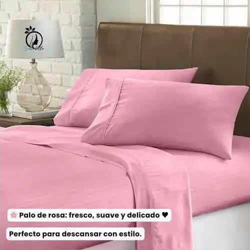 Sabanas premium de poliester + Almohadas GRATIS