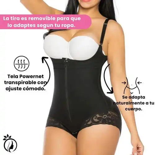 Faja Premium Semicachetero con Tiras Delgadas y Doble Ajuste