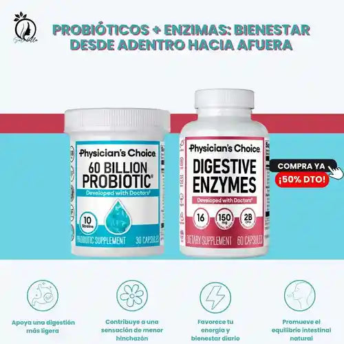 Dúo Digestivo Premium – Probióticos + Enzimas