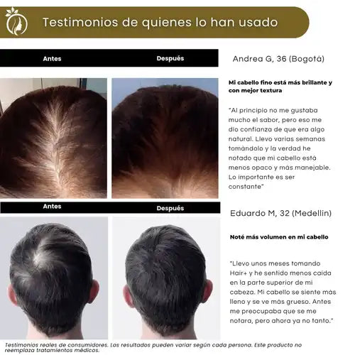 Hair+ BigVital Nutrición real para tu cabello